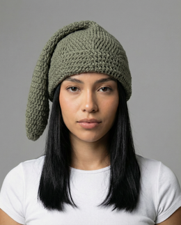 Concrete Moss Crochet Sock Hat
