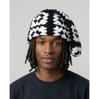 Mono Square Crochet Sock Hat