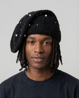 Pearl Crochet Sock Hat