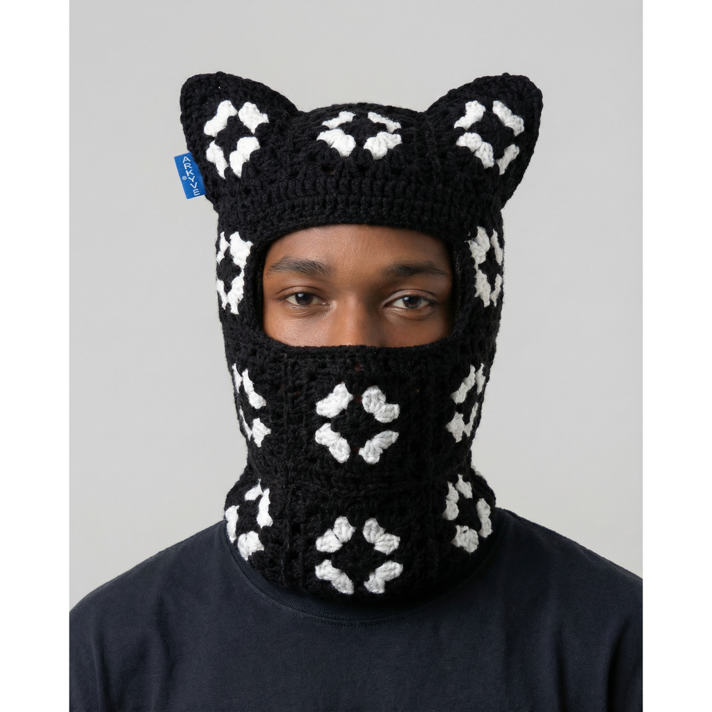 Obsidian Crochet Ski Mask