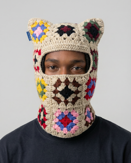 Confetti Crochet Cat Mask