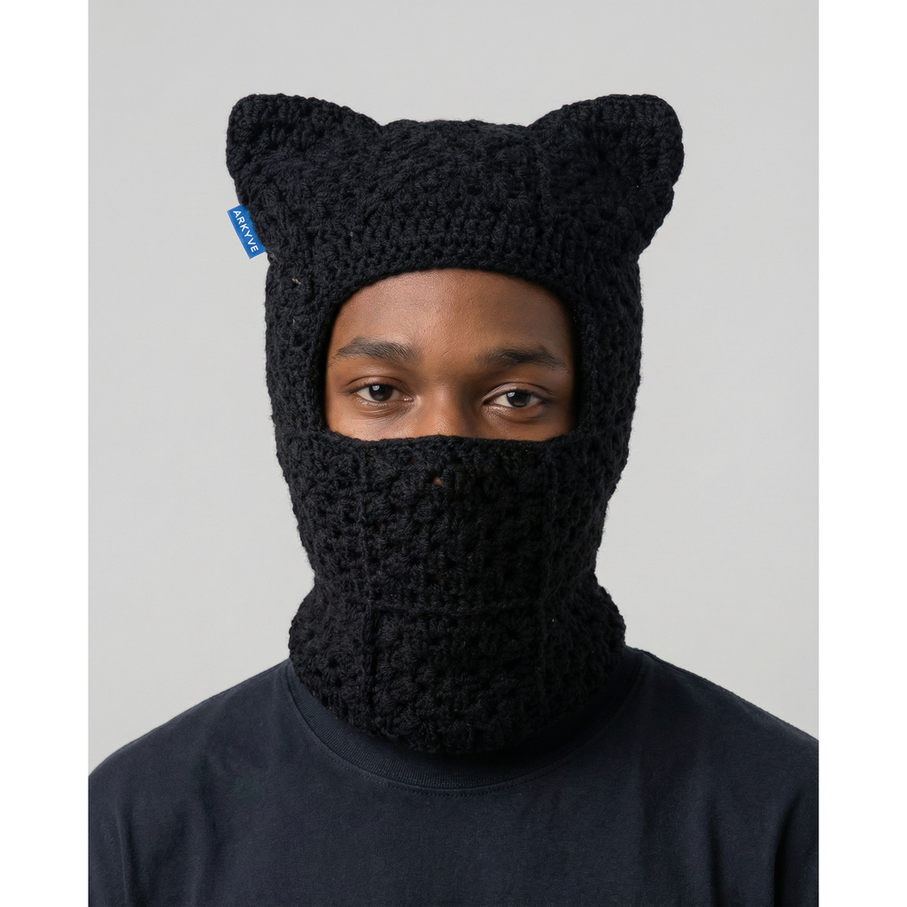 Shadow Crochet Ski Mask