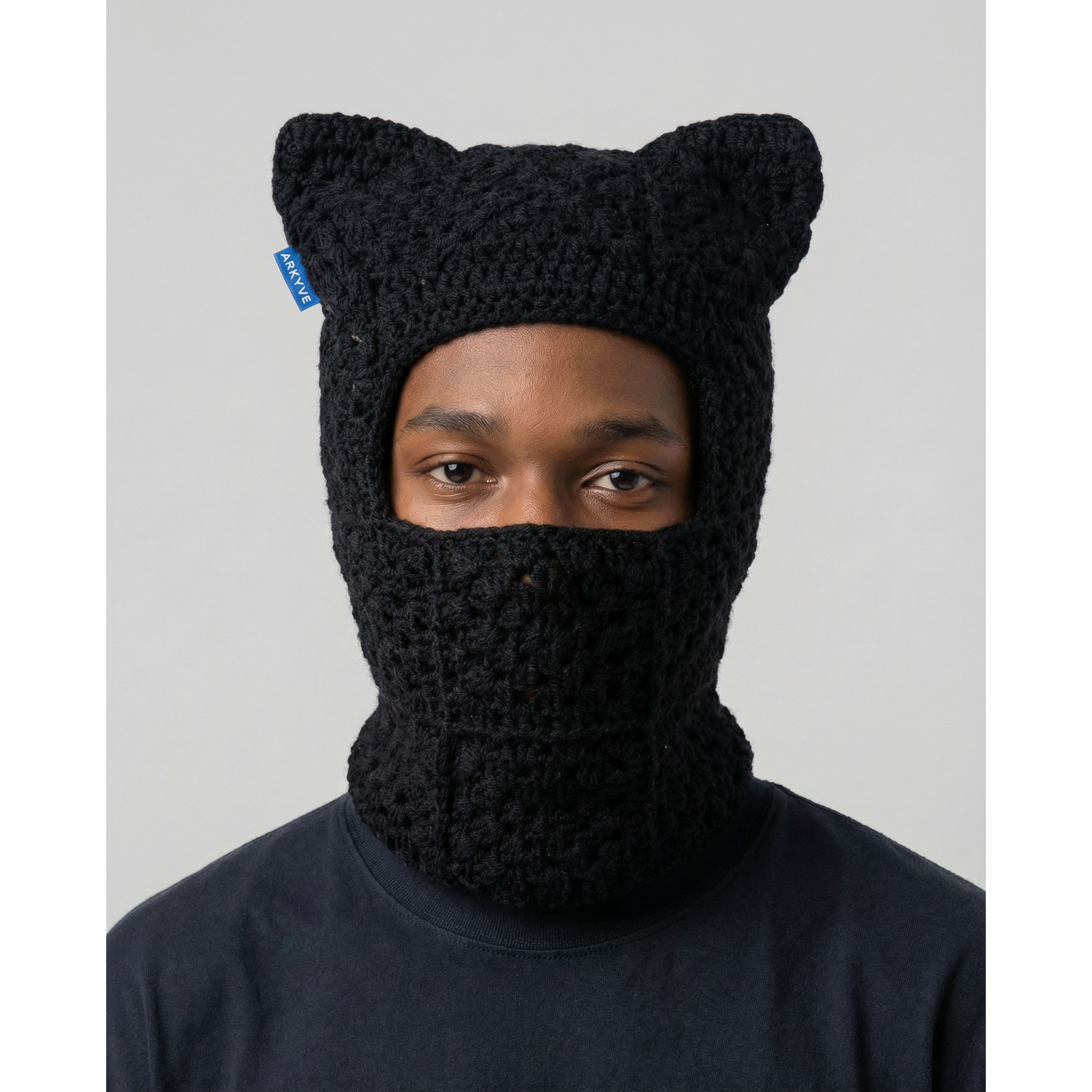 Shadow Crochet Ski Mask