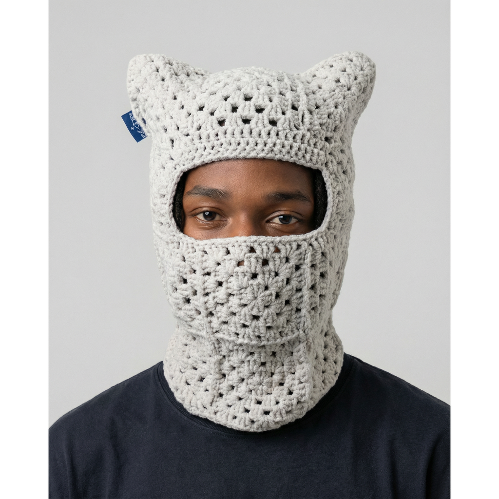 Snow Crochet Ski Mask