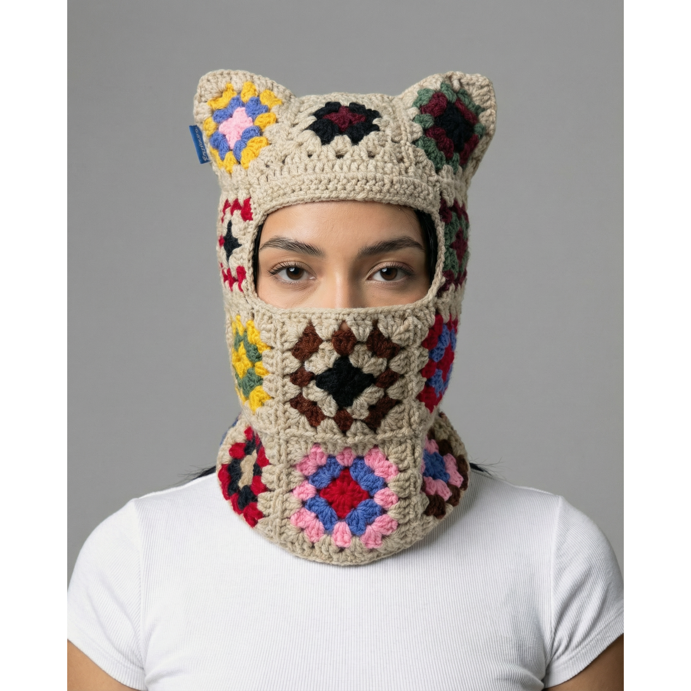 Confetti Crochet Cat Mask