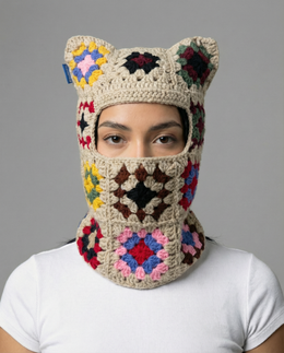 Confetti Crochet Cat Mask