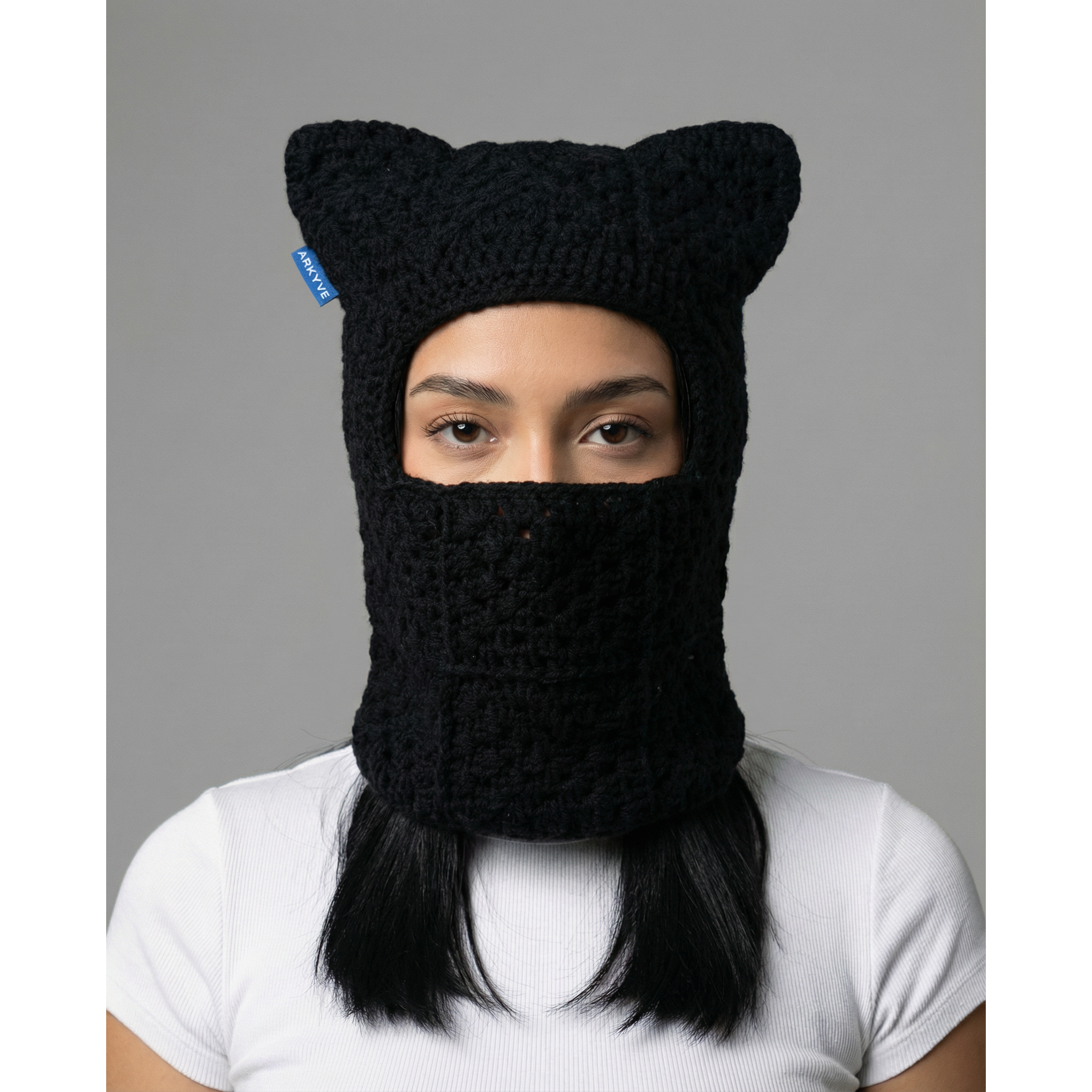 Shadow Crochet Ski Mask