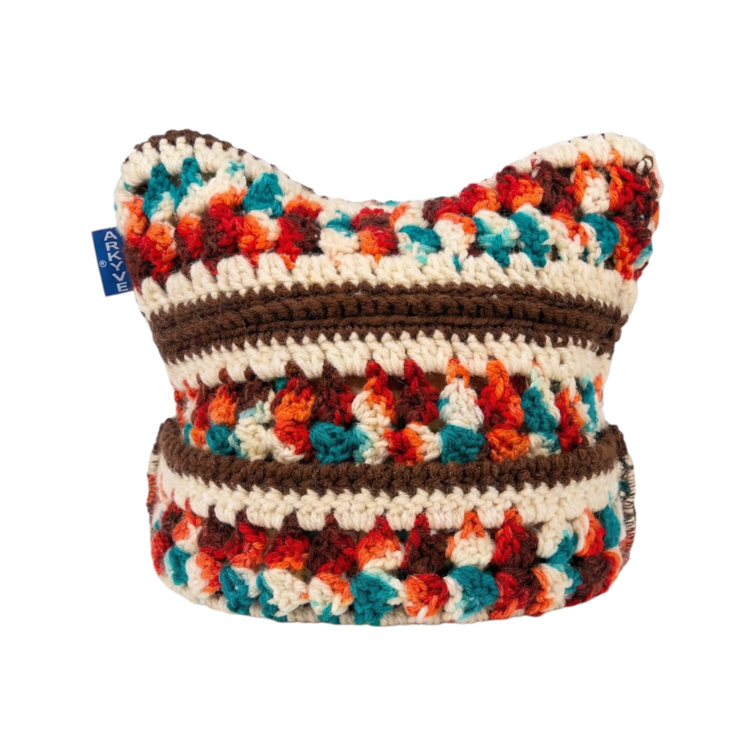 Mesa Stripe 1of1 Crochet Cat Hat