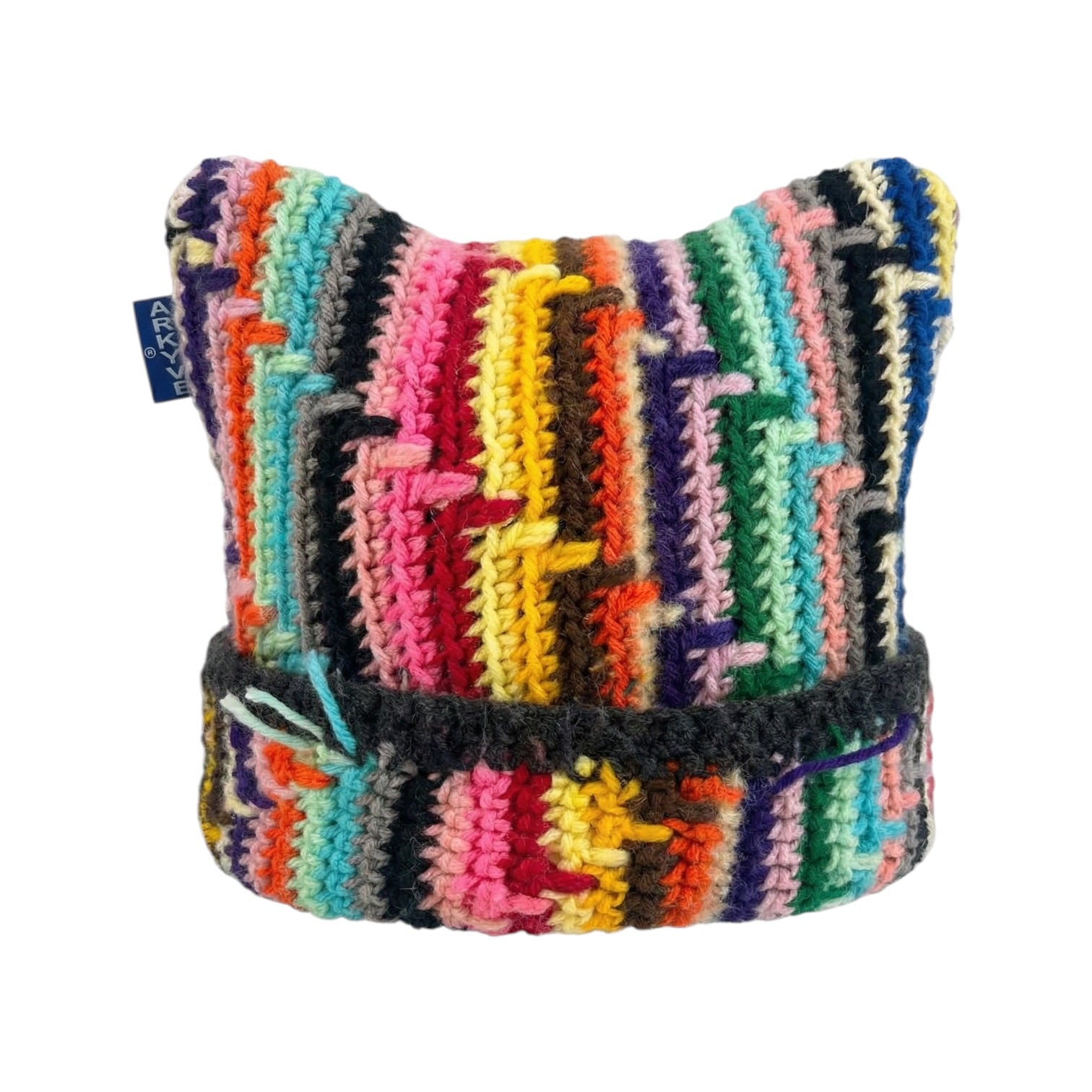 Spectrum Static 1of1 Crochet Cat Hat