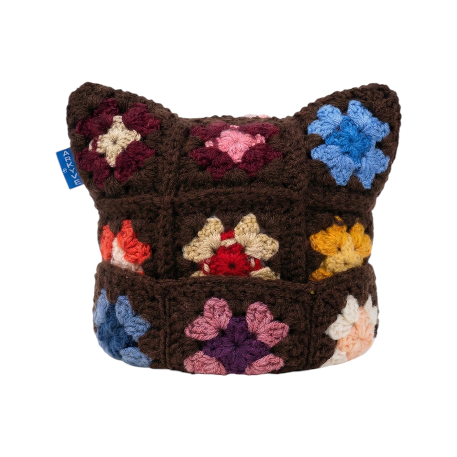 Cocoa Bloom 1of1 Crochet Cat Hat
