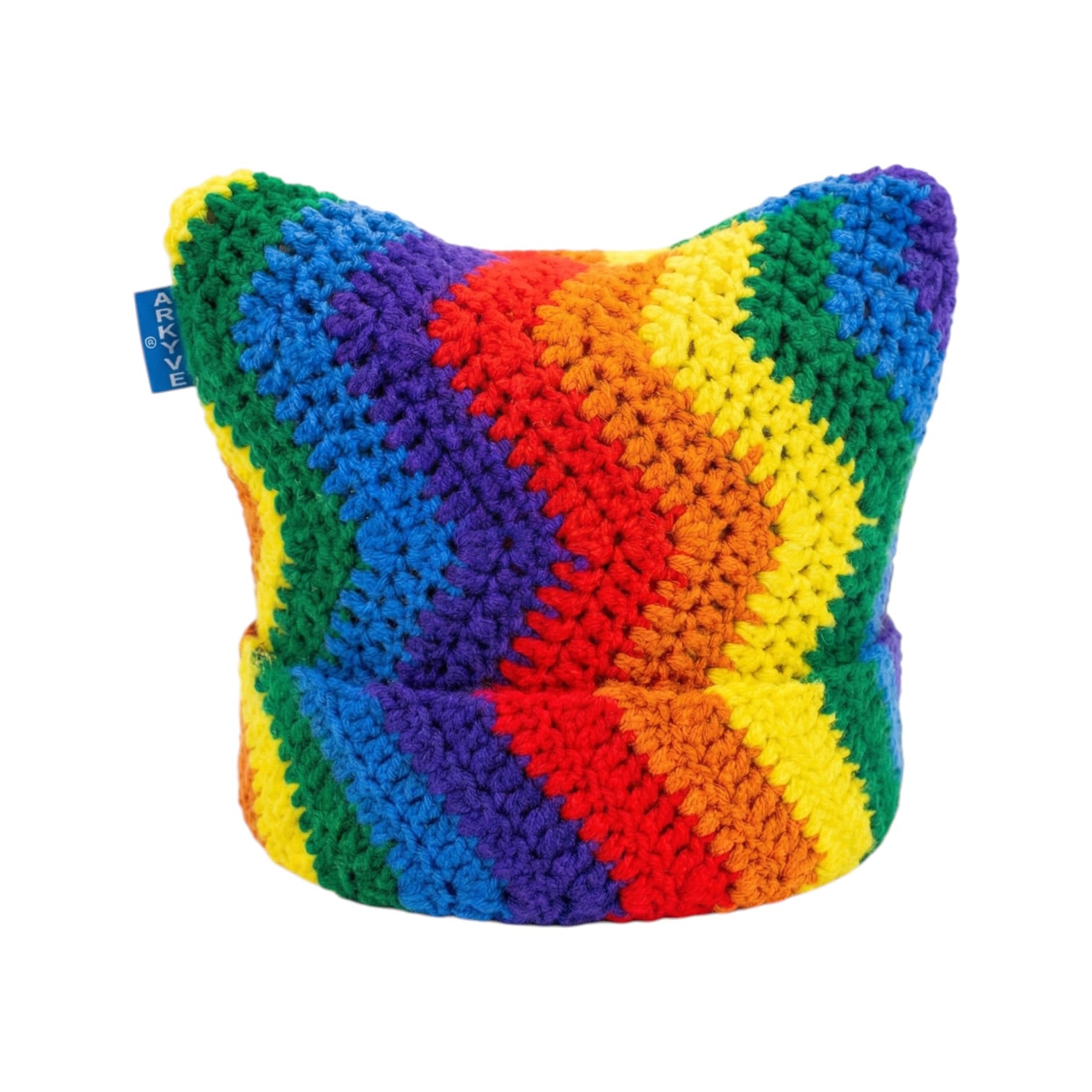 Prism Arc 1of1 Crochet Cat Hat