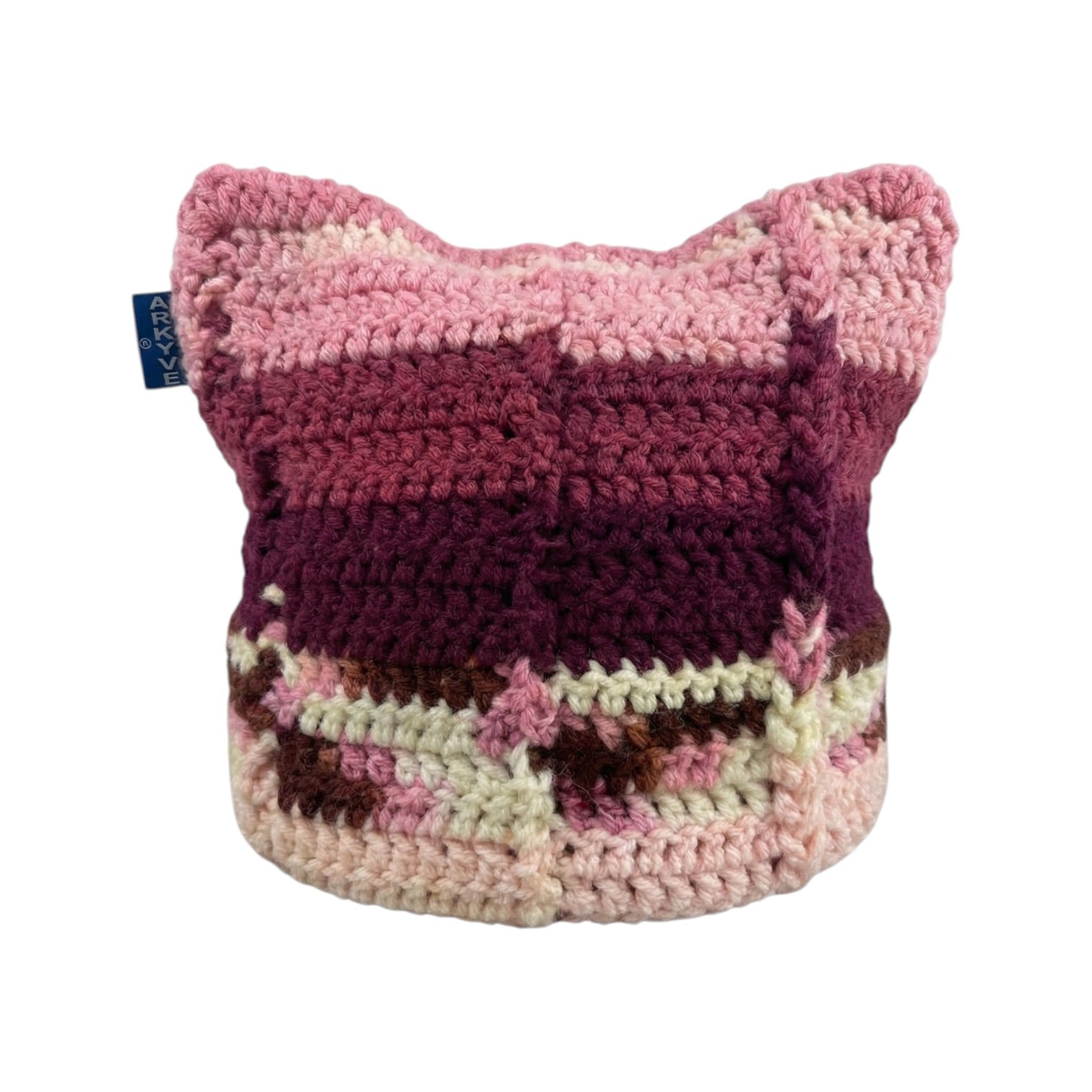 Plum Melt 1of1 Crochet Cat Hat