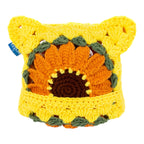 Sunflower Crochet Cat Hat