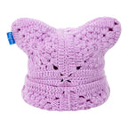 Lavender Crochet Cat Hat
