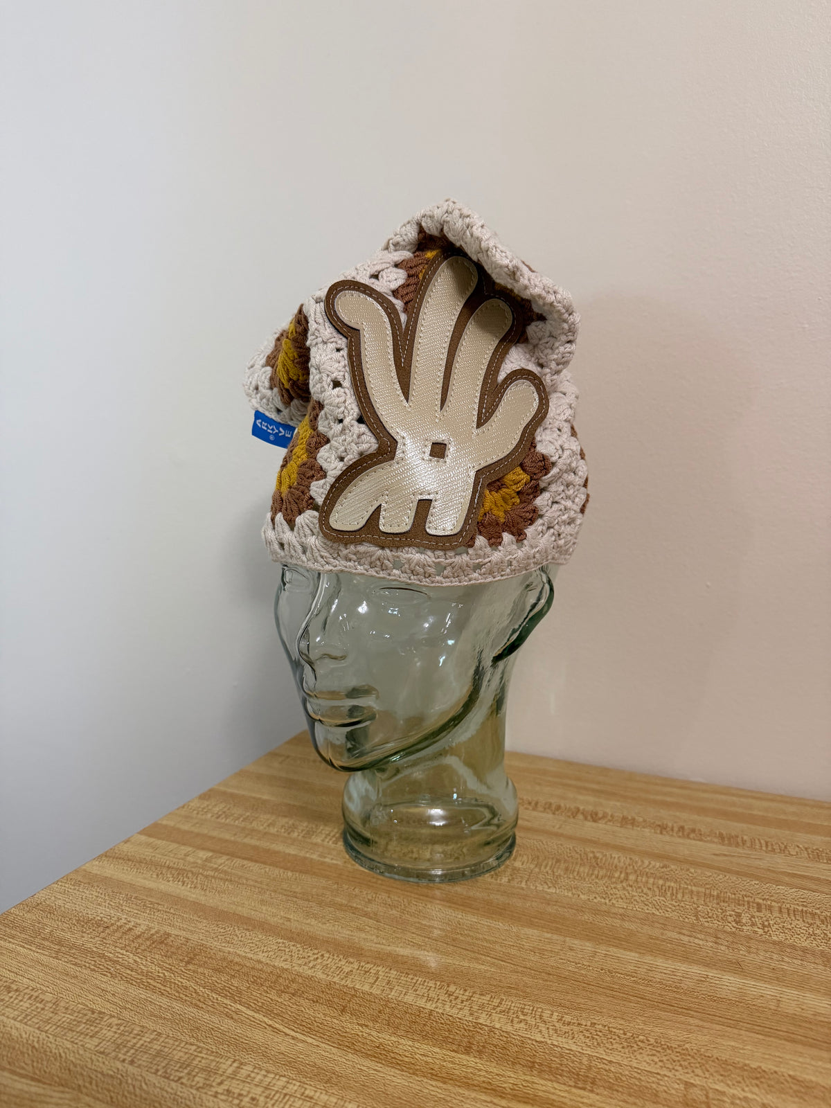 Brown Flower Crochet Cat Hat (Arkyve X YKWYK)