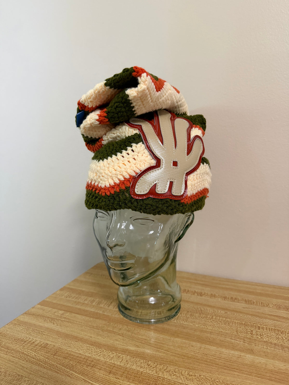 Jungle Ember Crochet Sock Hat