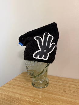 All Black Crochet Cat Hat (Arkyve X YKWYK)