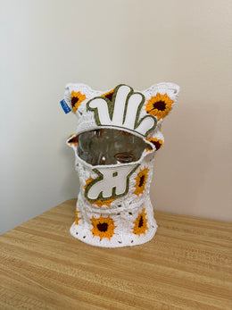 Sunflower Crochet Cat Mask (Arkyve X YKWYK)