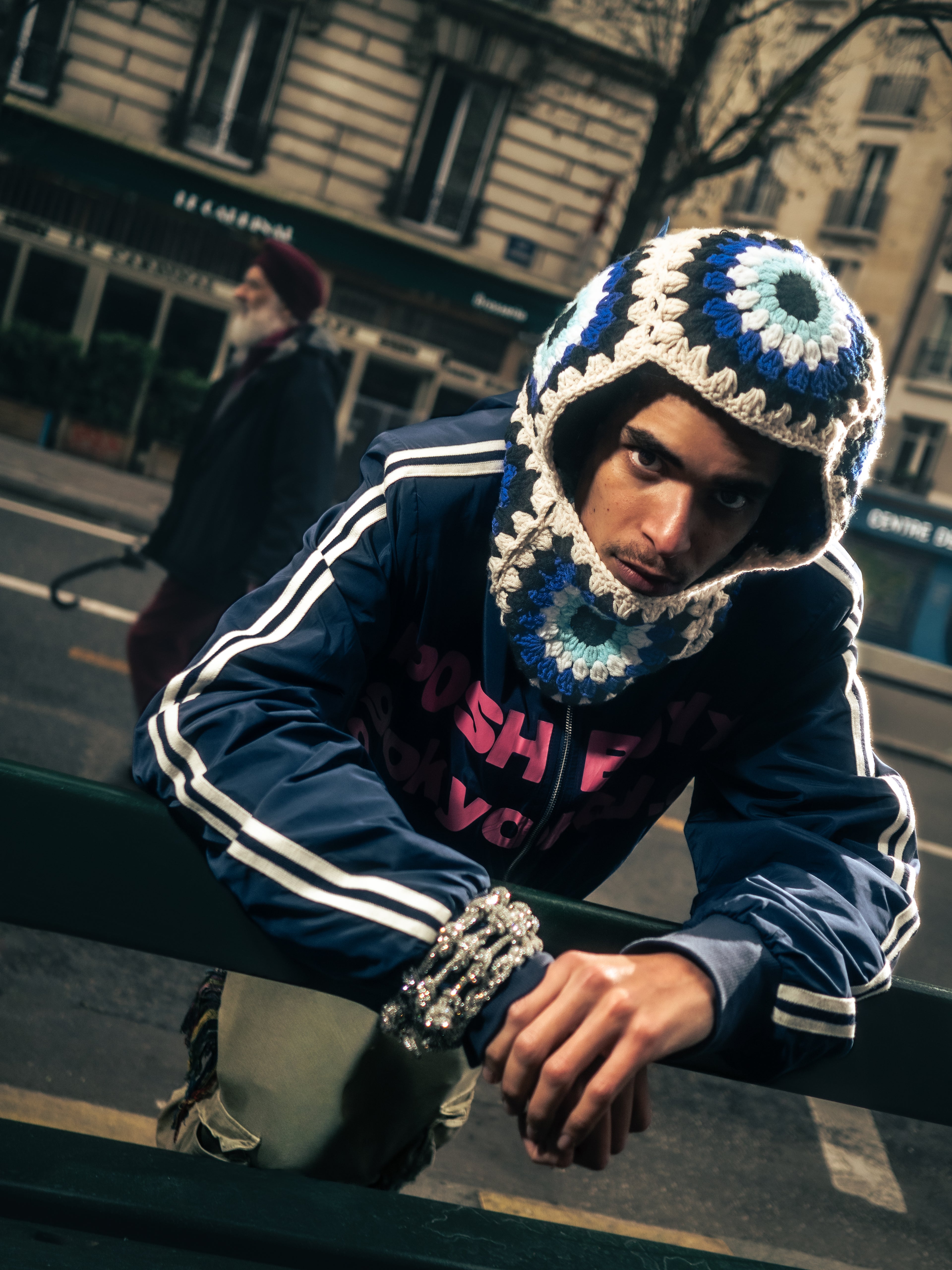 Evil Eye Crochet Hood