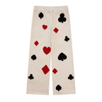 Poker Crochet Patch Sweatpants