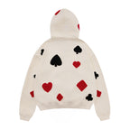 Poker Crochet Patch Sweatshirt