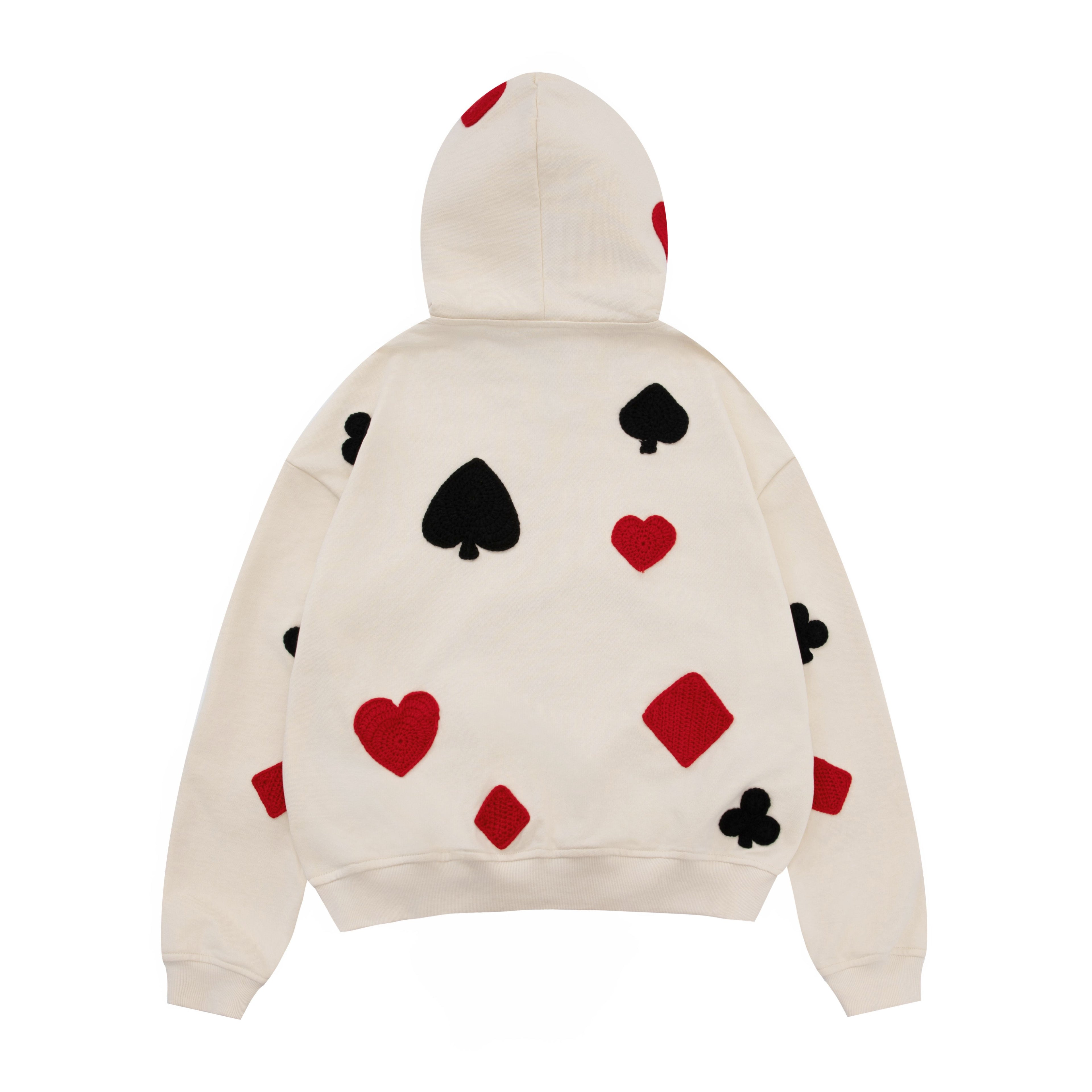 Poker Crochet Patch Sweatshirt
