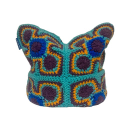 Retro Cross Crochet Cat Hat