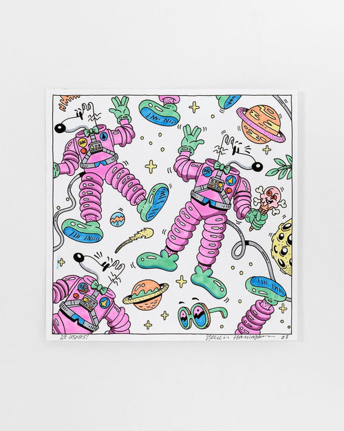 Arkyve X Steven Harrington "Space" Crochet Cat Hat