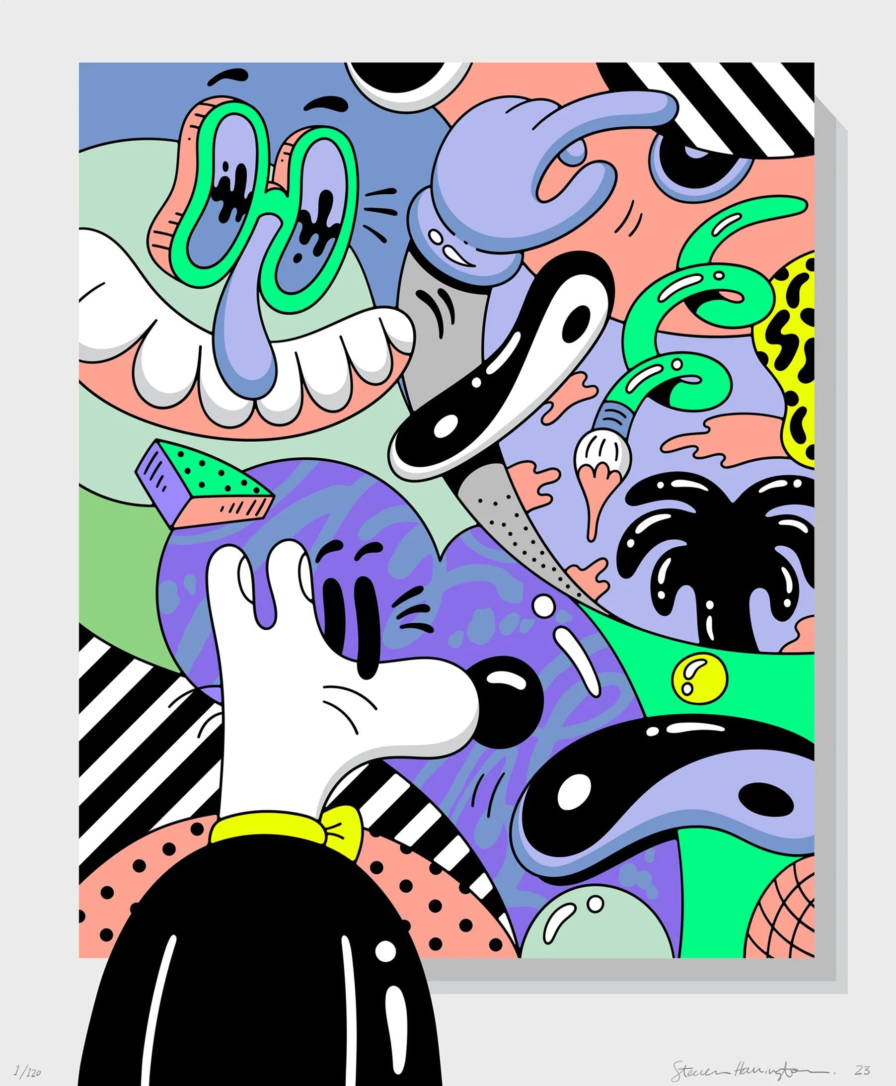 Arkyve X Steven Harrington "Self" Crochet Sock Hat