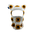 Sunflower Crochet Ski Mask
