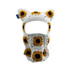 Sunflower Crochet Ski Mask