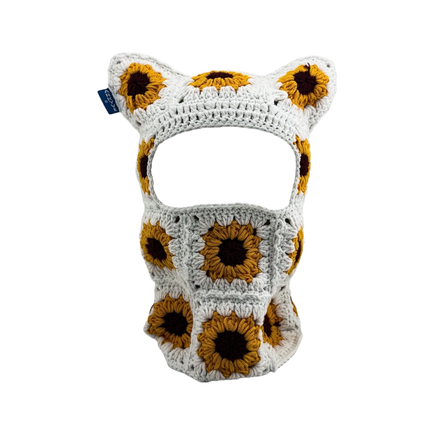 Sunflower Crochet Ski Mask