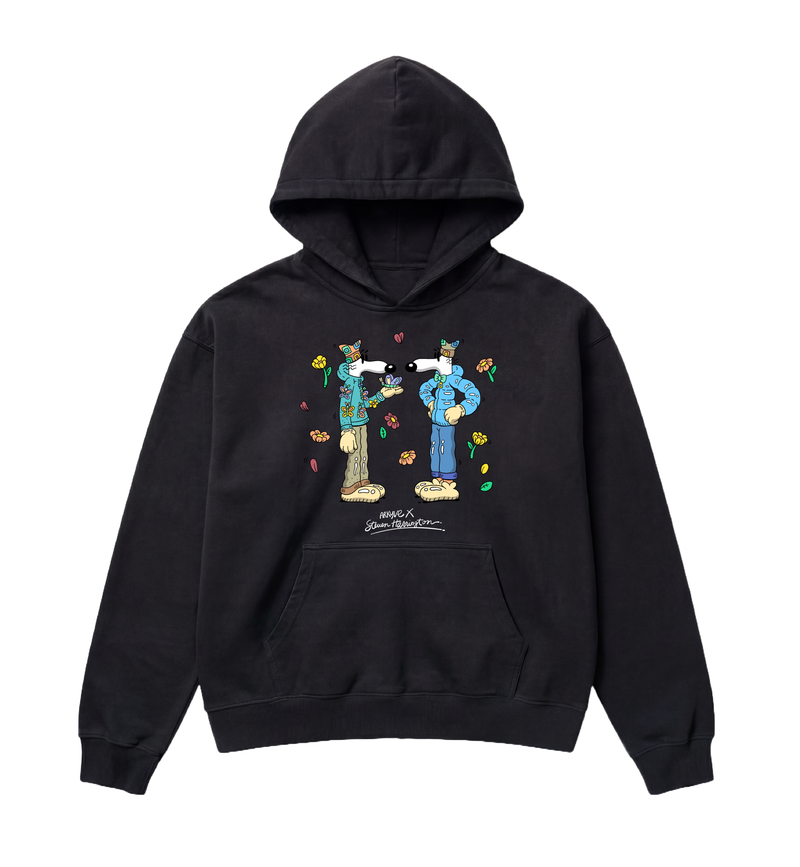 Arkyve X Steven Harrington Pair Hoodie - Black