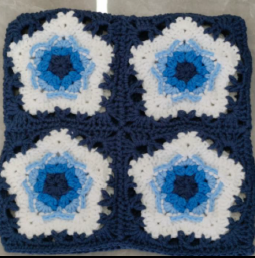 Blue Star Crochet Cat Hat