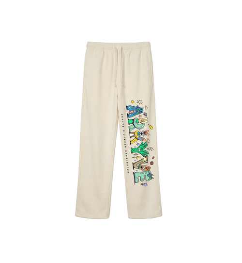 Arkyve X Steven Harrington Spell-Out Sweatpants - Natural
