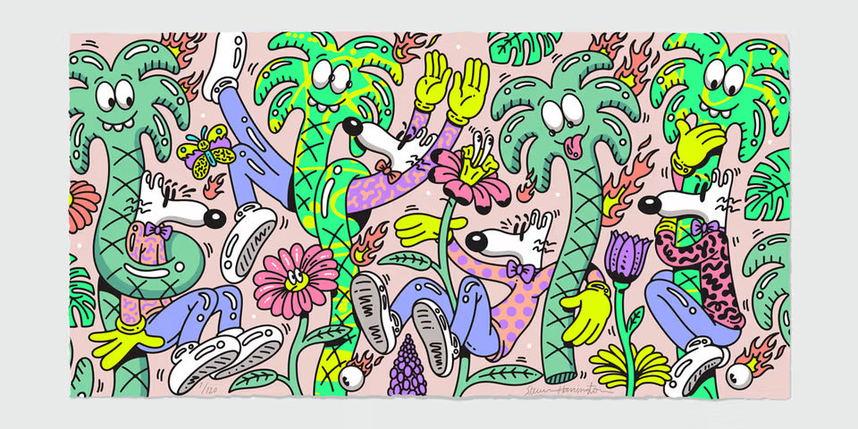 Arkyve X Steven Harrington "House on Fire" Crochet Cat Hat