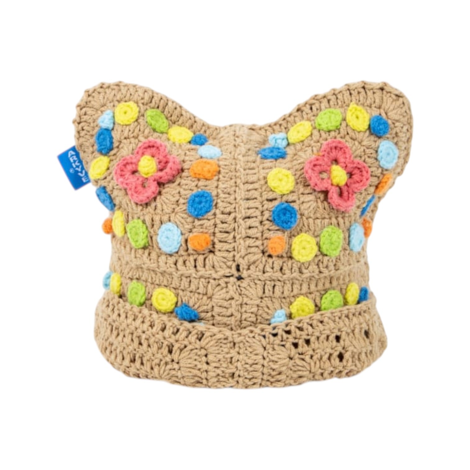 Arkyve X Steven Harrington "House on Fire" Crochet Cat Hat