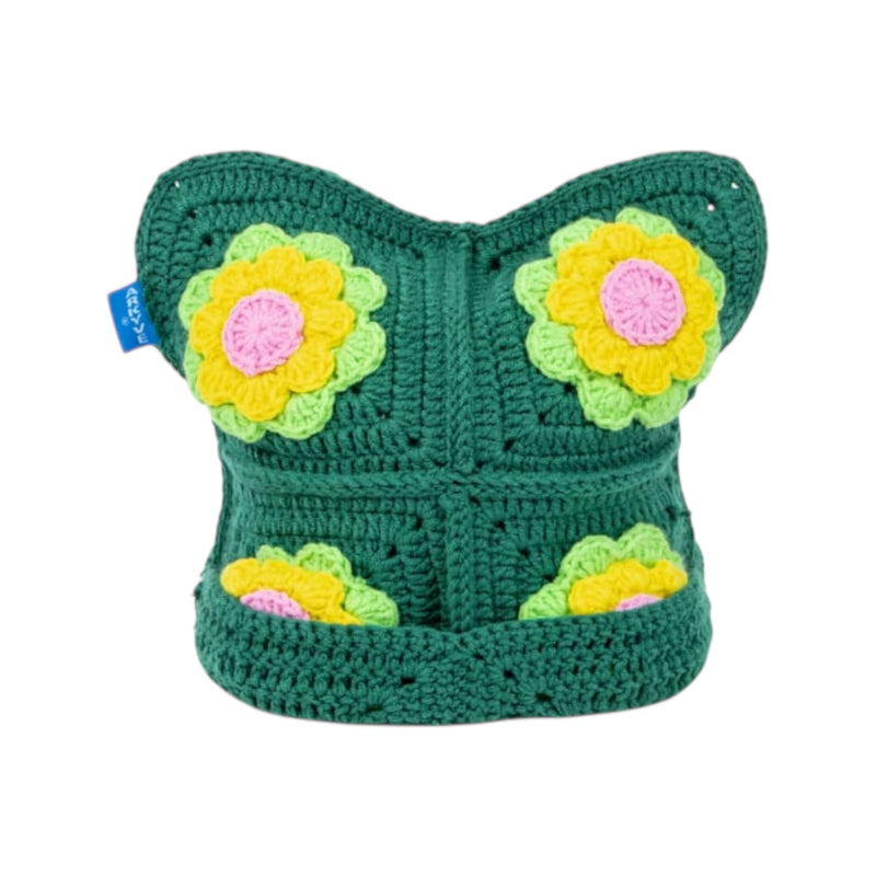 Arkyve X Steven Harrington "Stop To Smell The Flowers" Crochet Cat Hat