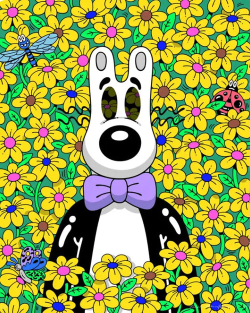 Arkyve X Steven Harrington "Stop To Smell The Flowers" Crochet Cat Hat