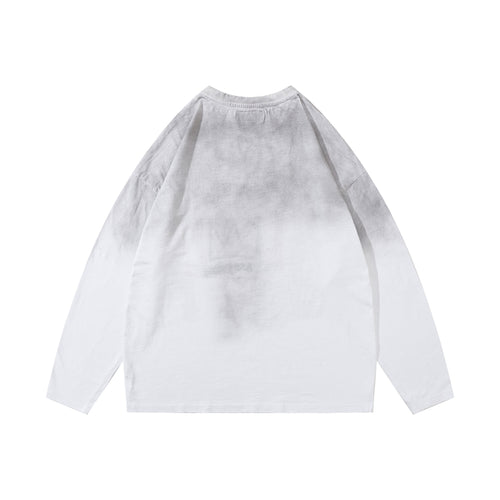 Arkyve X Basquiat Per Capita Long Sleeve in white, back view
