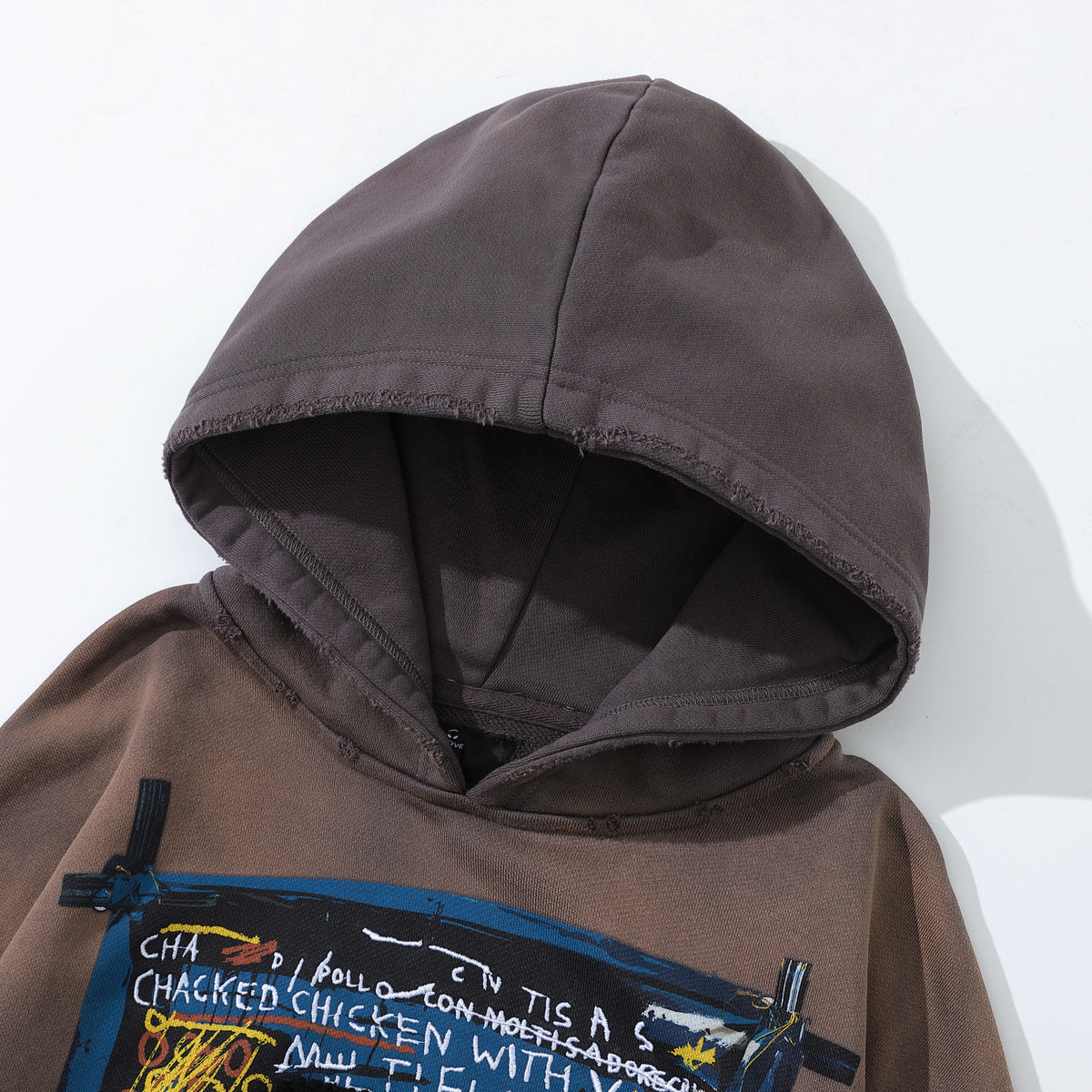 Arkyve X Basquiat Peso Neto Hoodie, hood detail
