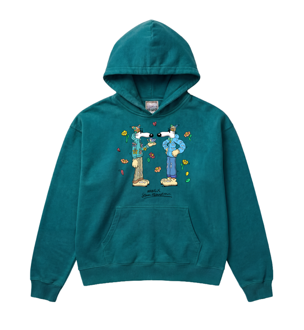 Arkyve X Steven Harrington Pair Hoodie - Teal