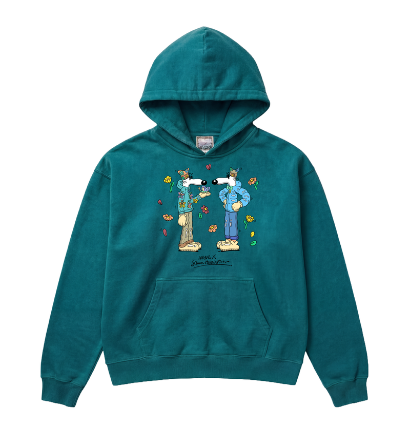 Arkyve X Steven Harrington Pair Hoodie - Teal