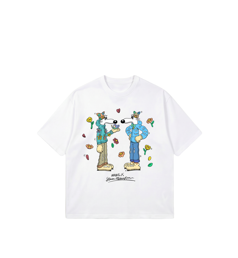 Arkyve X Steven Harrington Pair Tee - White
