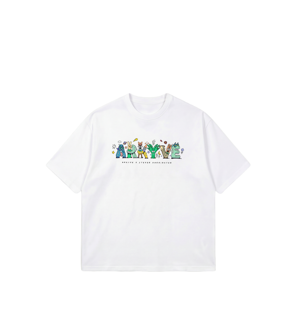 Arkyve X Steven Harrington Spell-Out Tee - White